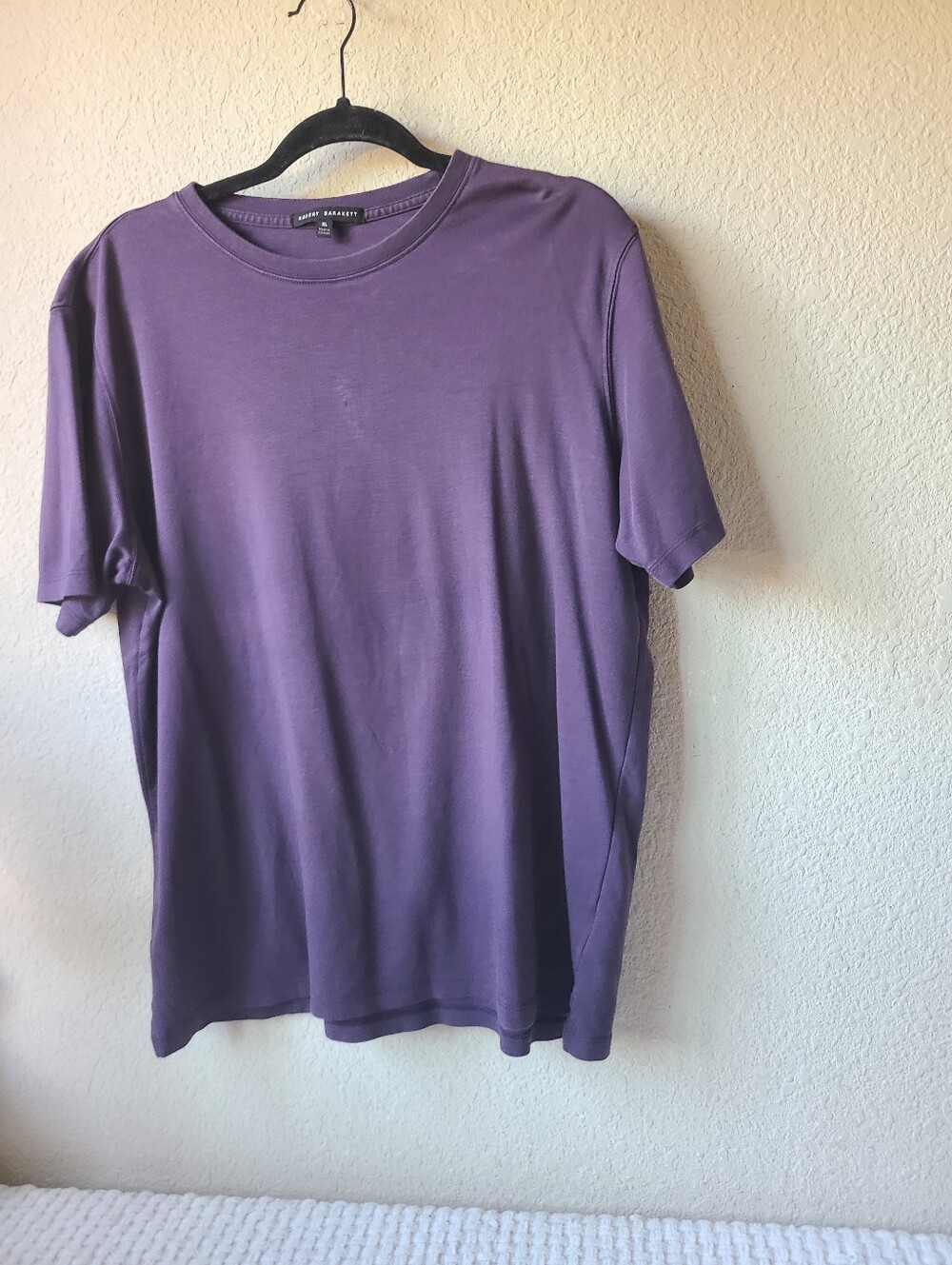 Robert Barrakett Men’s Short Sleeve Crew Tee in Purple Size XL